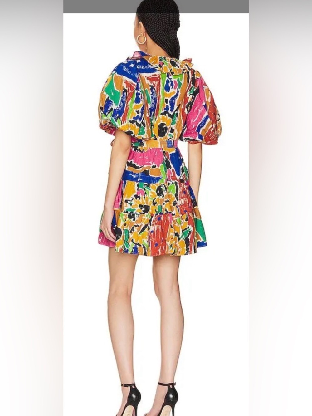 Anthropologie Revolve Love the Label Remy Ruffled Dress M - Picture 2 of 3